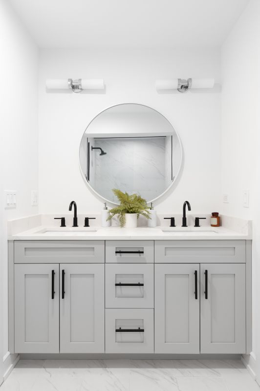 Modern Vanity with Lighting